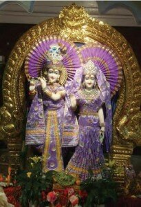 Idol (also called Murthy) of Radha and Krishna situated in a Hindu Temple