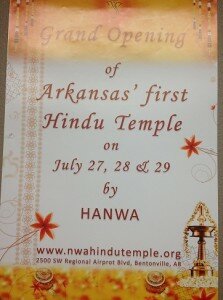 Hindu Temple Opens in Bentonville, Arkansas - HANWA
