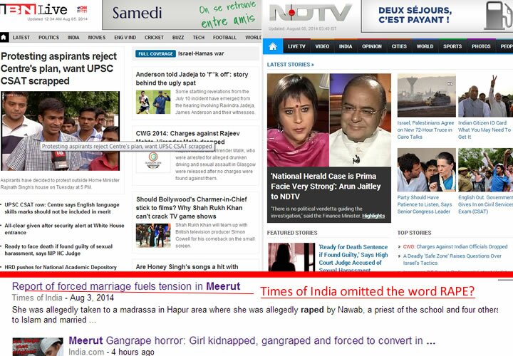 India English Media Giants Ignore Crimes in India Only When Hindus are Targeted