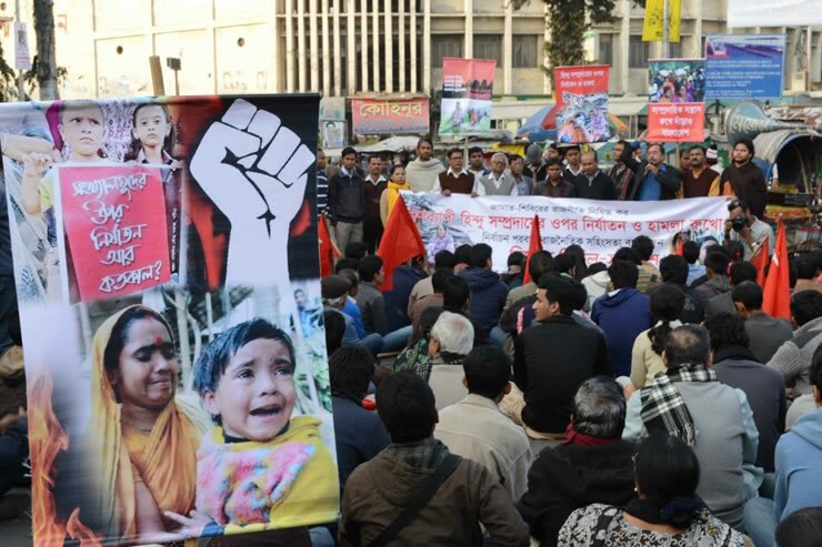 Hindus and other non-muslim religious minorities in Muslim-Majority Bangladesh are constant targets of murder, riots and rape.