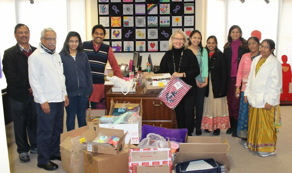 Sewa USA Delivers 150 Handmade Scarves and Blankets to Women’s Shelters