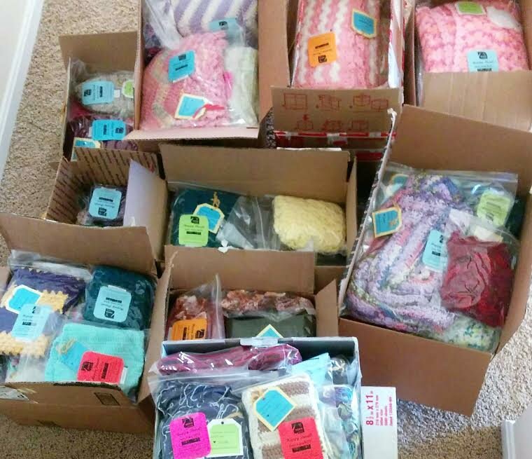 The scarves and blankets were delivered to Chicago’s South Suburban Family Shelter (SSFS) and Connections for Abused Women and their Children (CAWC)