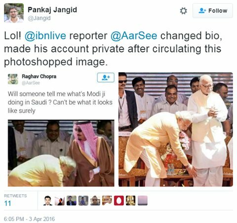 A fake image propagated on Twitter that offended many for different reasons.