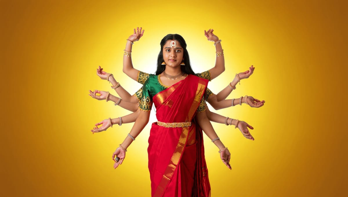 Goddess Chandraghanta: Ten hands, third eye, and the Full Moon of marriage
