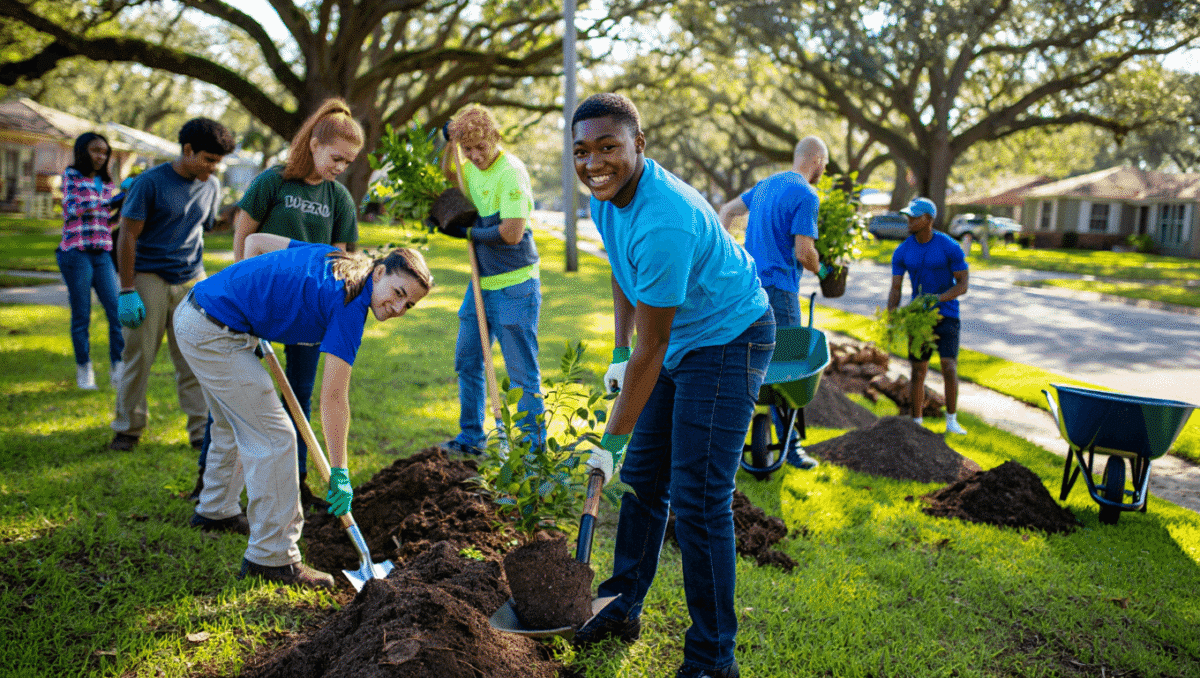 Sewa, AISD Partner in Planting Trees for the Future