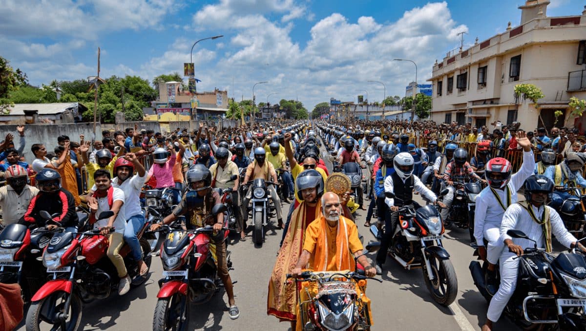 Over 2,000 bikers join Basava Jayanti rally