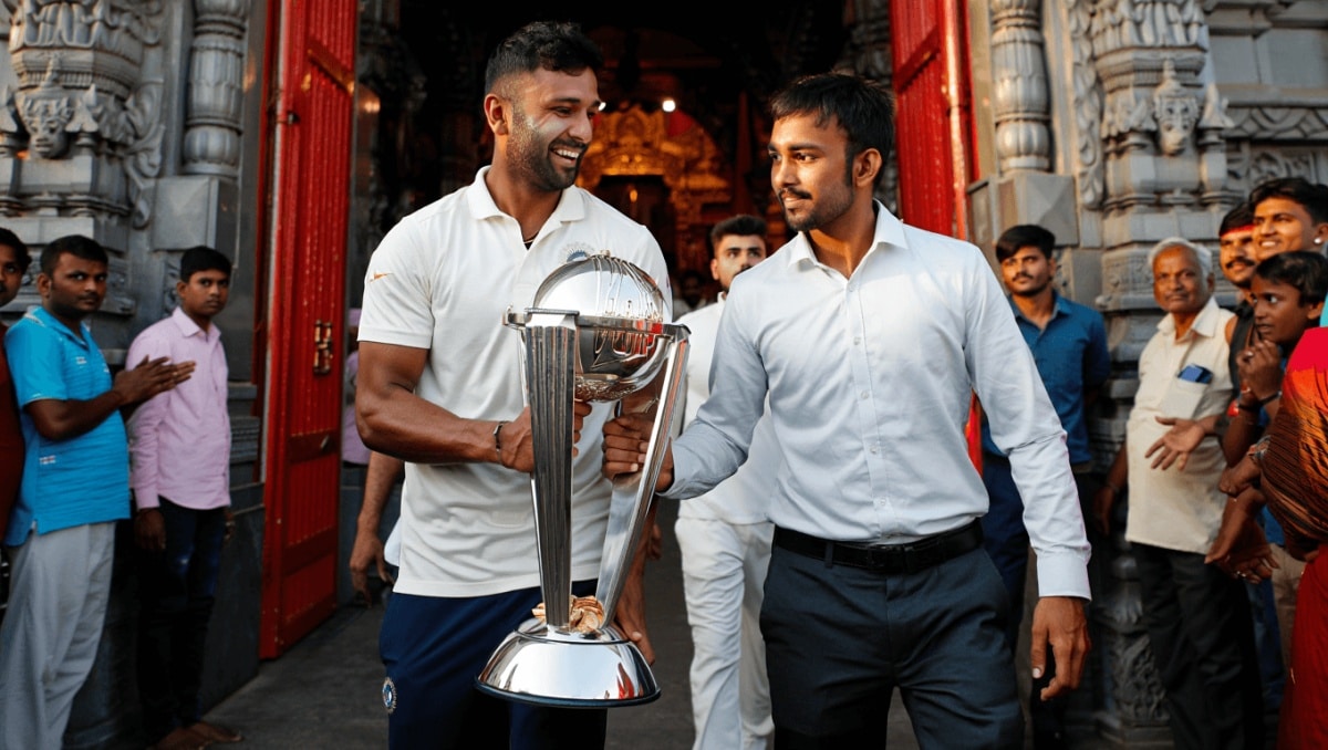 After Kirti Azad’s criticism, Suryakumar Yadav, Gautam Gambhir visit temple with T20 World Cup again - Watch