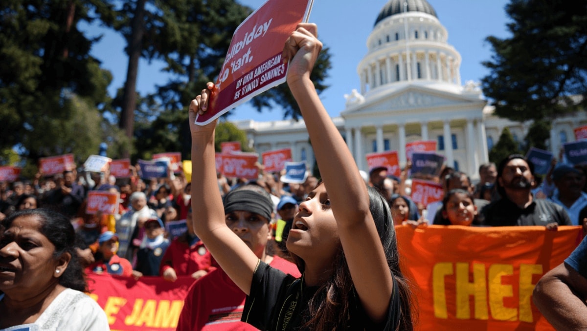 HAF on the ground at Sacramento Solidarity Rally Against SB-403
