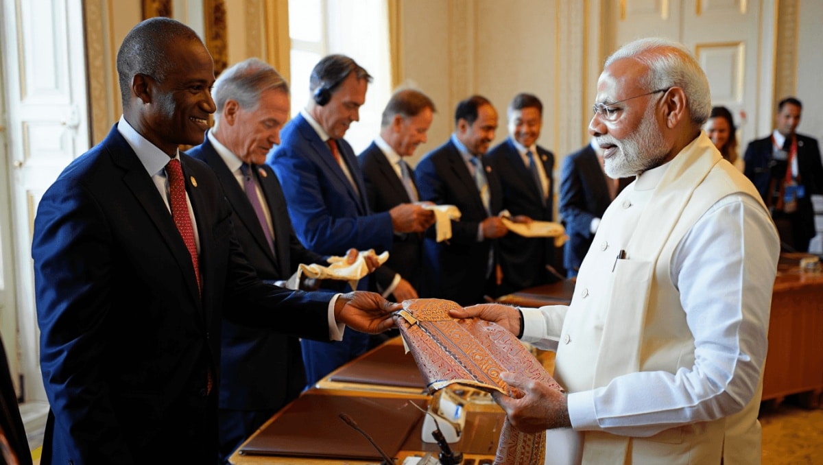 PM gifts Banarasi silk stoles to G7 leaders Jun 20, 2026, 01:00 (IST) tnn