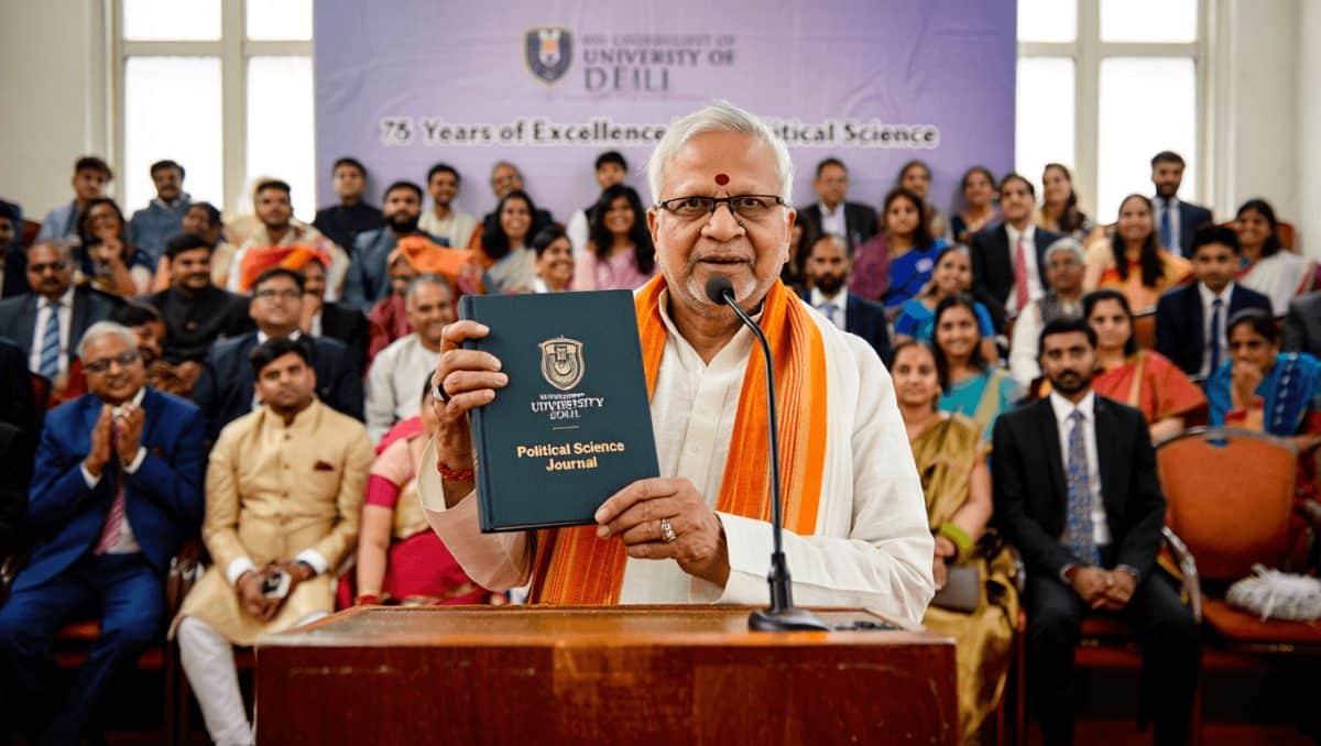 Delhi University Political Science department turns 75, honours former faculty and launches academic journal TOI Education / Jul 23, 2026, 08:10 (IST) The University of Delhi's Department of Political Science marked its Diamond Jubilee with a programme featuring the launch of a new academic journal, addresses by university leaders and invited speakers, and a felicitation ceremony for former faculty members and alumni. Speakers reflected on the department's academic journey, higher education and knowledge systems. The event concluded with a cultural performance by a delegation from the Ministry of Culture, Government of NCT of Delhi.