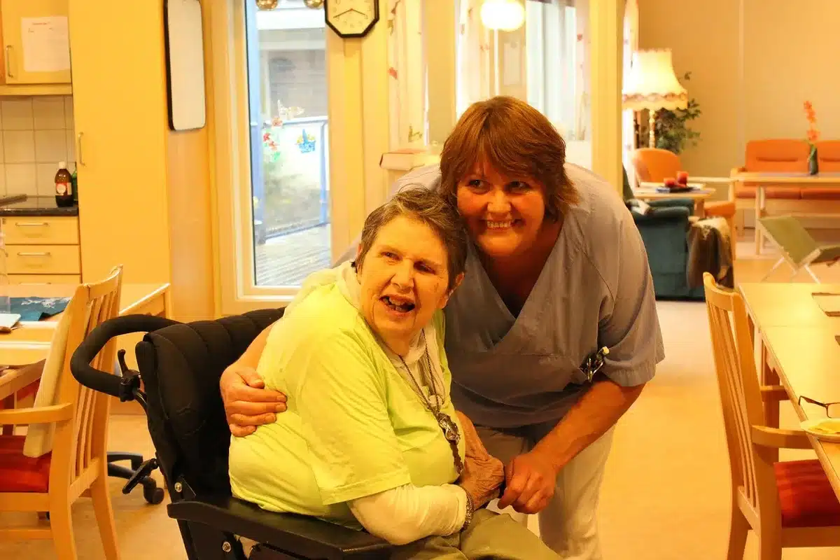 Volunteers serving a community health or education project