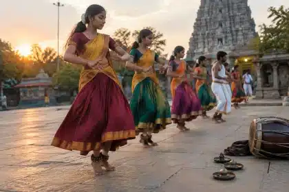 Folk arts arangetram attracts huge crowd near Tirupur: young performers revive traditions